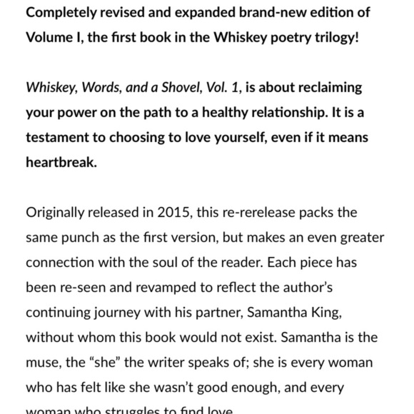 Whiskey Words & a Shovel poetry set - Picture 8 of 8